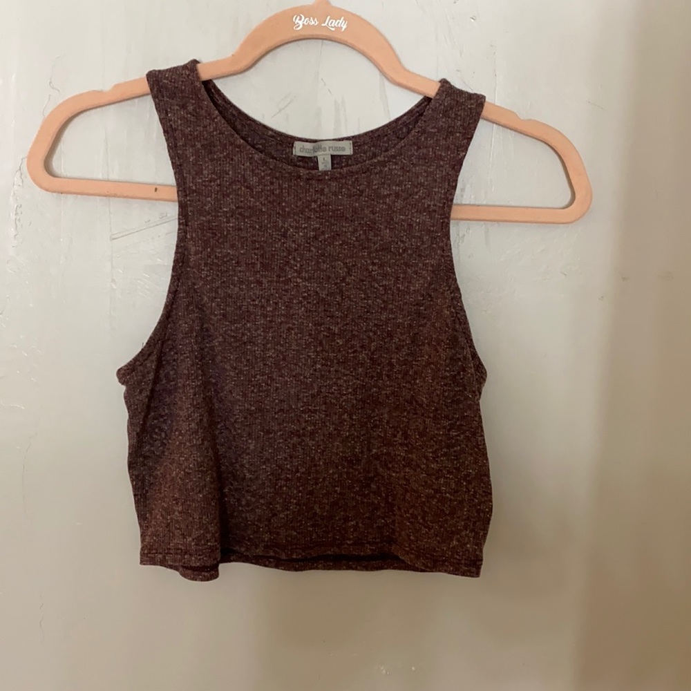 Charlotte Russe crop top size large runs small